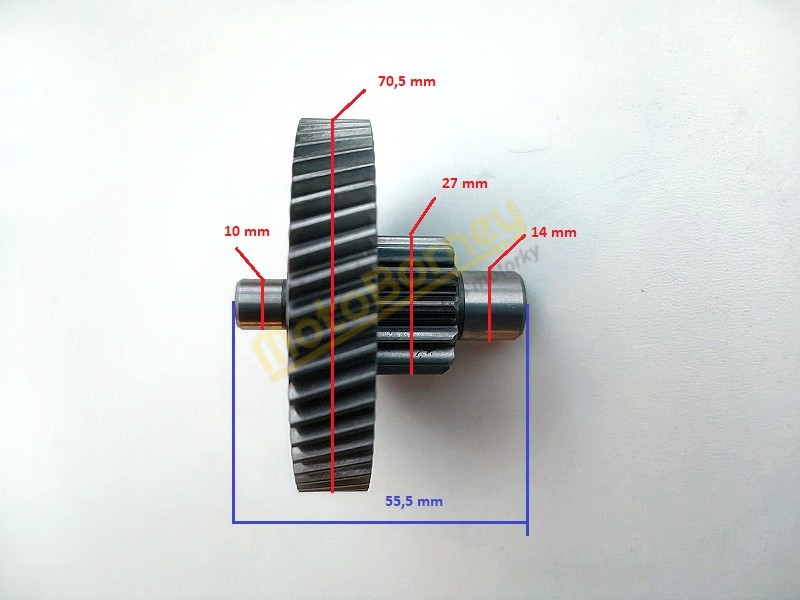 Ozubené kolo převodovky na skútr