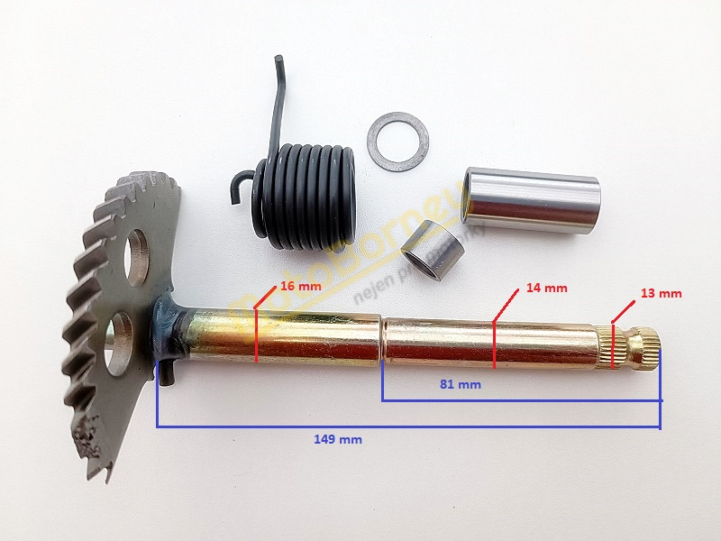 Startovací hřídel na skútr 125 4T