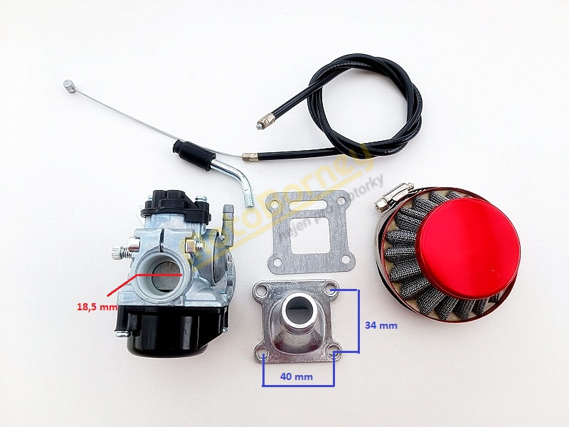 Karburátor tuning na minibike, minicros, čtyřkolky