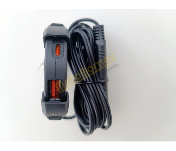 USB nabíječka na motocykl, čtyřkolku, skútr
