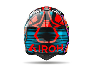 Motokrosová přilba Wraaap Cyber, AIROH 2026, lesklá