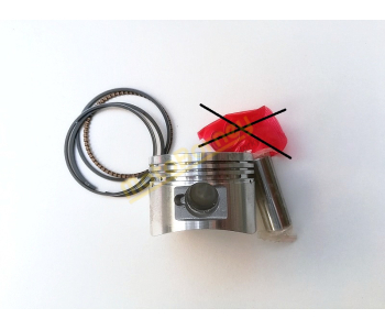 Píst, pístní kroužky, čep na skútr 125 4T, 52,40/15