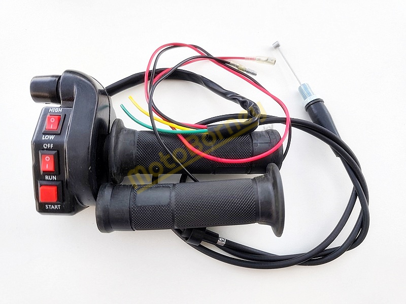 Rychlopal s přepínačem, rukojeť, lanko