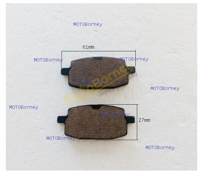 Brzdové destičky na čínské skútry 50, 90