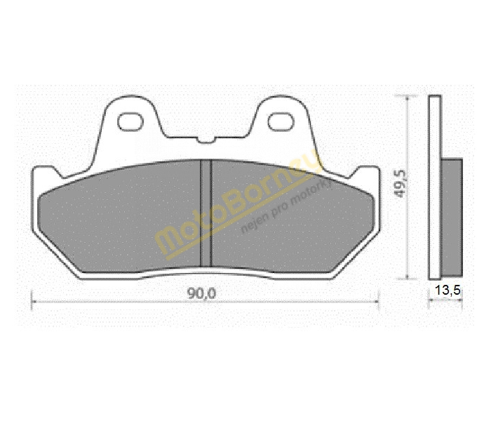 Brzdové destičky NHC H1026 na motocykl