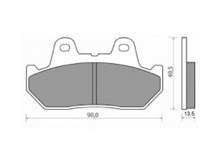 Brzdové destičky NHC H1026 na motocykl