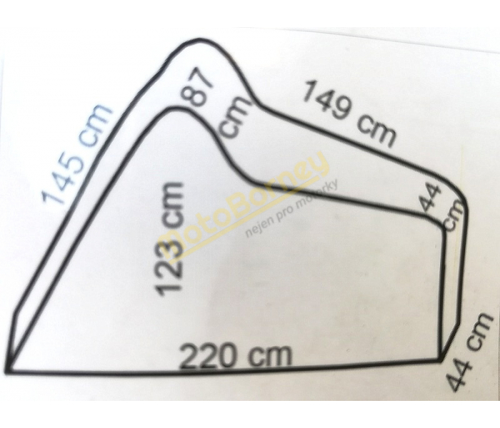 Krycí plachta na motocykl, skútr do 500 ccm