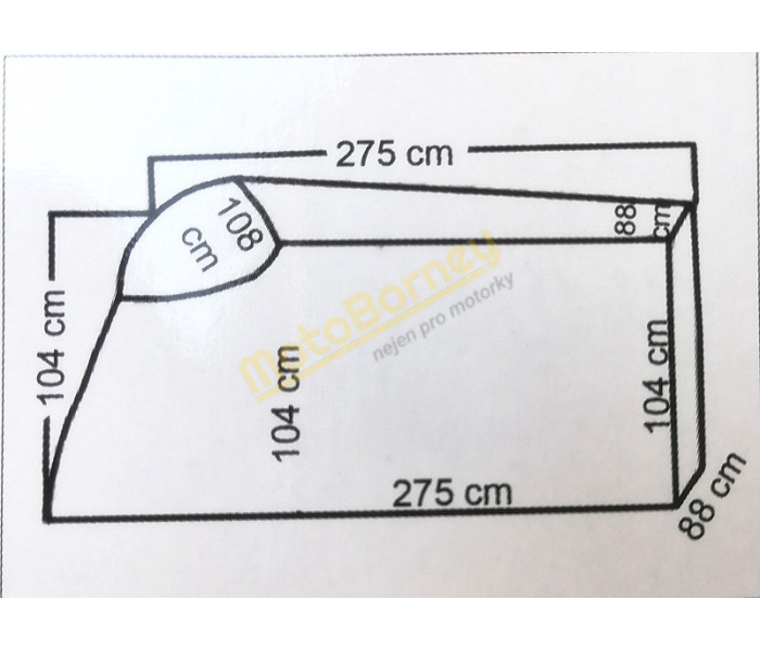 Krycí plachta na motocykl 500 - 1000 ccm