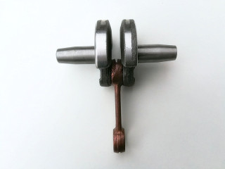 kliková hřídel na minibike, minicros, čtyřkolku, čep 12 mm